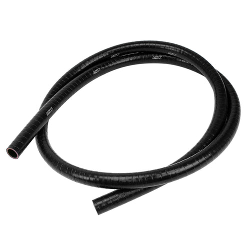 HPS 3/8 inch 9.5mm FKM Lined Oil Resistant High Temperature Reinforced Silicone Hose Black