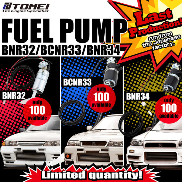 Tomei High Flow Fuel Pump - Nissan SKYLINE GT-R BCNR33 RB26DETT