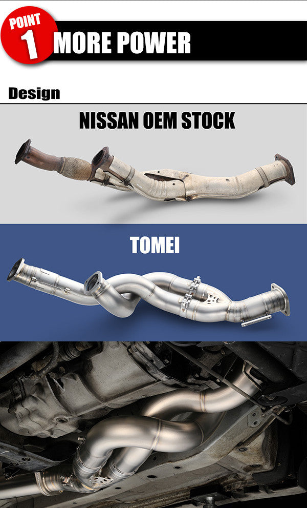 Tomei Expreme Ti Full Titanium Front Pipe - Nissan GT-R RB26DETT