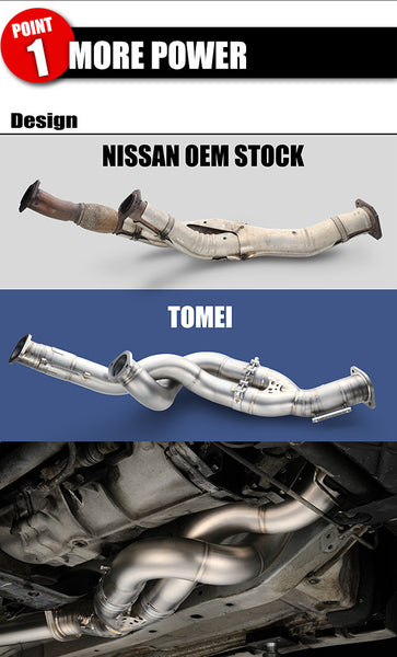 Tomei Expreme Ti Full Titanium Front Pipe - Nissan GT-R RB26DETT