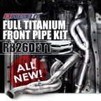 Tomei Expreme Ti Full Titanium Front Pipe - Nissan GT-R RB26DETT