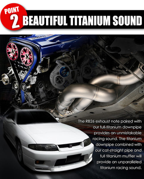 Tomei Expreme Ti Full Titanium Front Pipe - Nissan GT-R RB26DETT