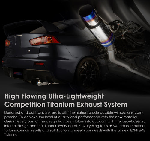 Tomei Expreme Ti Titanium Single Exhaust System - Mitsubishi Lancer Evolution 10 (Evo X)