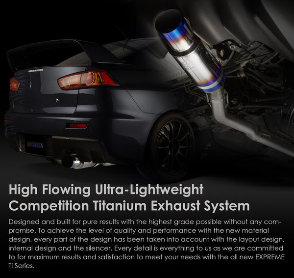 Tomei Expreme Ti Titanium Single Exhaust System - Mitsubishi Lancer Evolution 10 (Evo X)