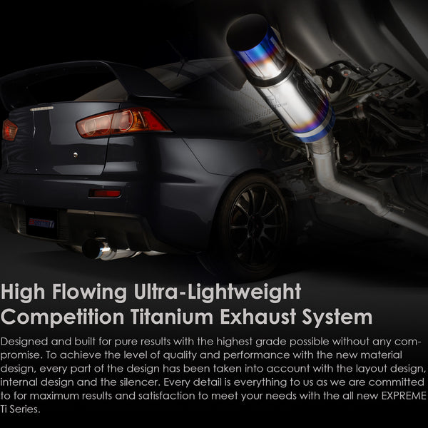 Tomei Expreme Ti Titanium Single Exhaust System - Mitsubishi Lancer Evolution 10 (Evo X)