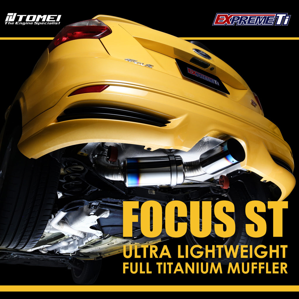 Tomei Expreme Ti Titanium Single Exit Exhaust - Ford Focus ST (2013–2018)