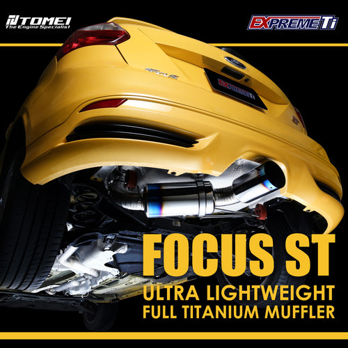 Tomei Expreme Ti Titanium Single Exit Exhaust - Ford Focus ST (2013–2018)