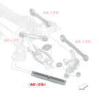 Godspeed Project AK-261-B adjustable trailing arms - installation diagram