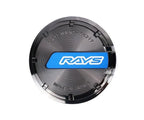 Rays Gram Lights 57CR / 57DR Center Cap - Blue / Black Chrome - Set of 4