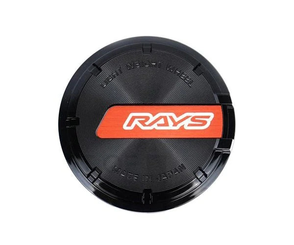 Rays Gram Lights 57CR / 57DR Center Cap - Red / Black - Set of 4