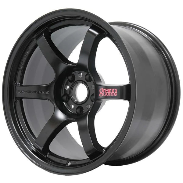 Gram Lights 57DR WGIAC12EH 18x10.5 +12 5x114.3 Semi Gloss Black wheel - view 1