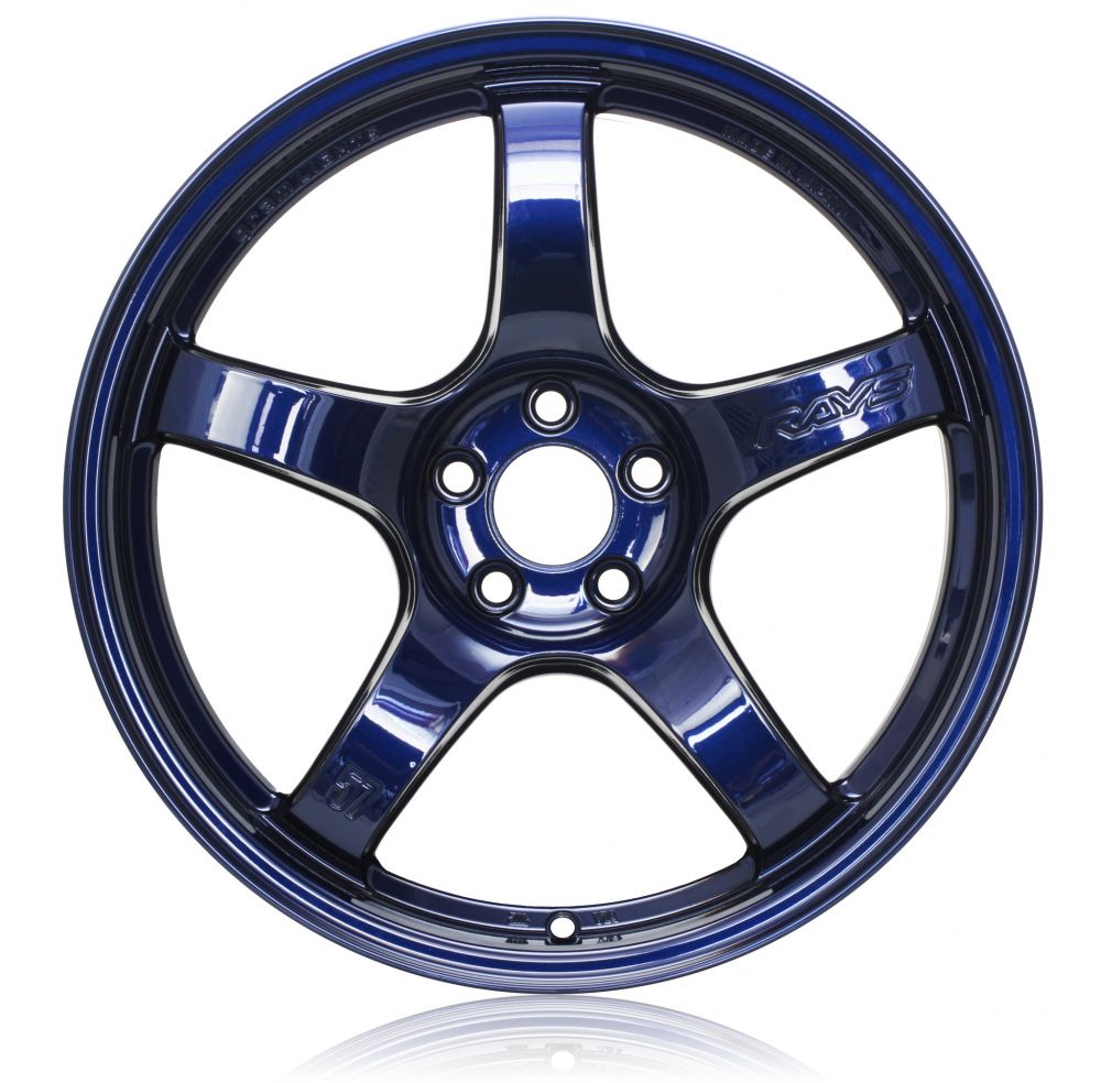 Gram Lights 57CR WGCRAC12EEBP 18x10.5 +12 5x114.3 Eternal Blue wheel - view 2