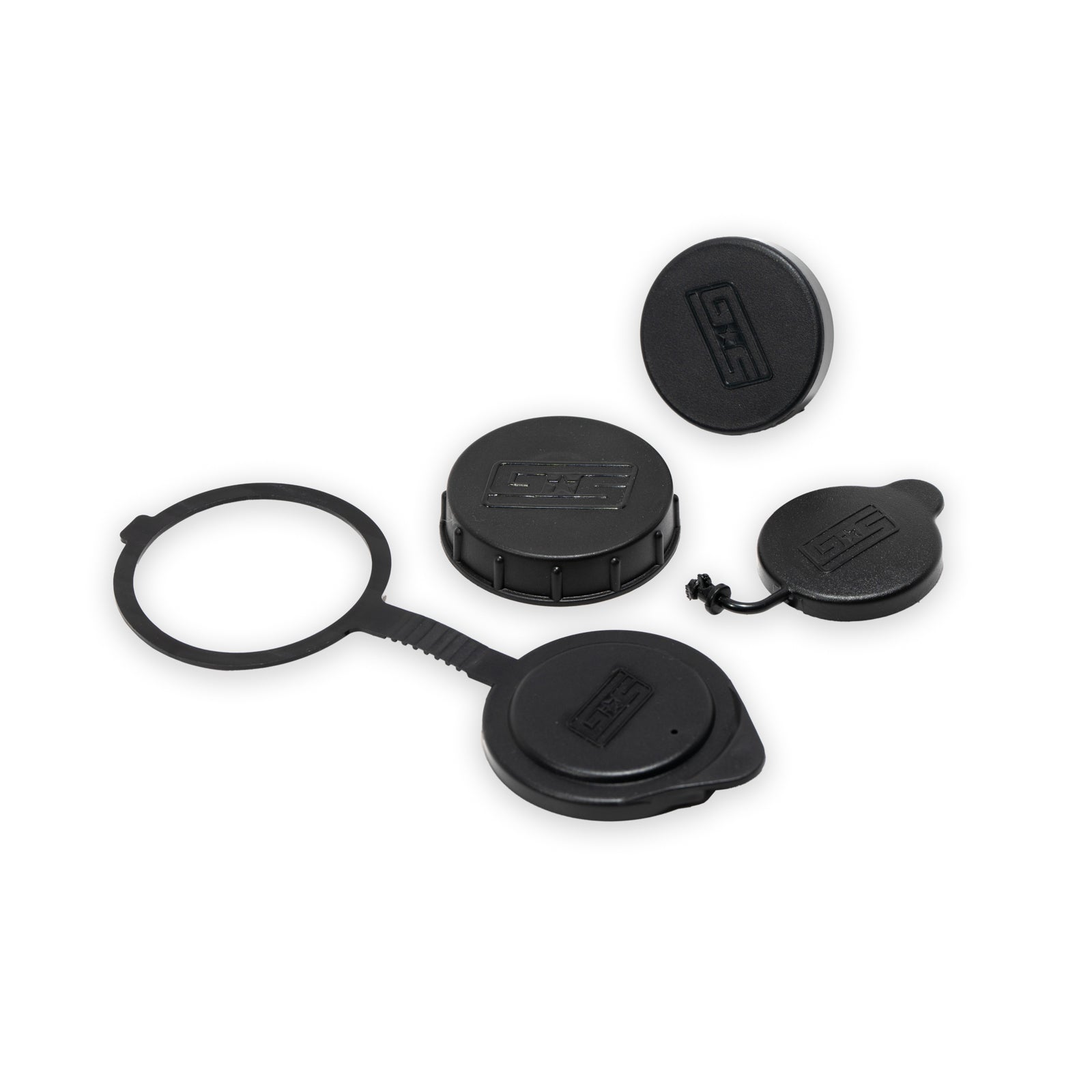 GrimmSpeed 113121 black engine bay dress-up cap set