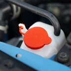 GrimmSpeed 113121 red engine bay dress-up caps installed 3
