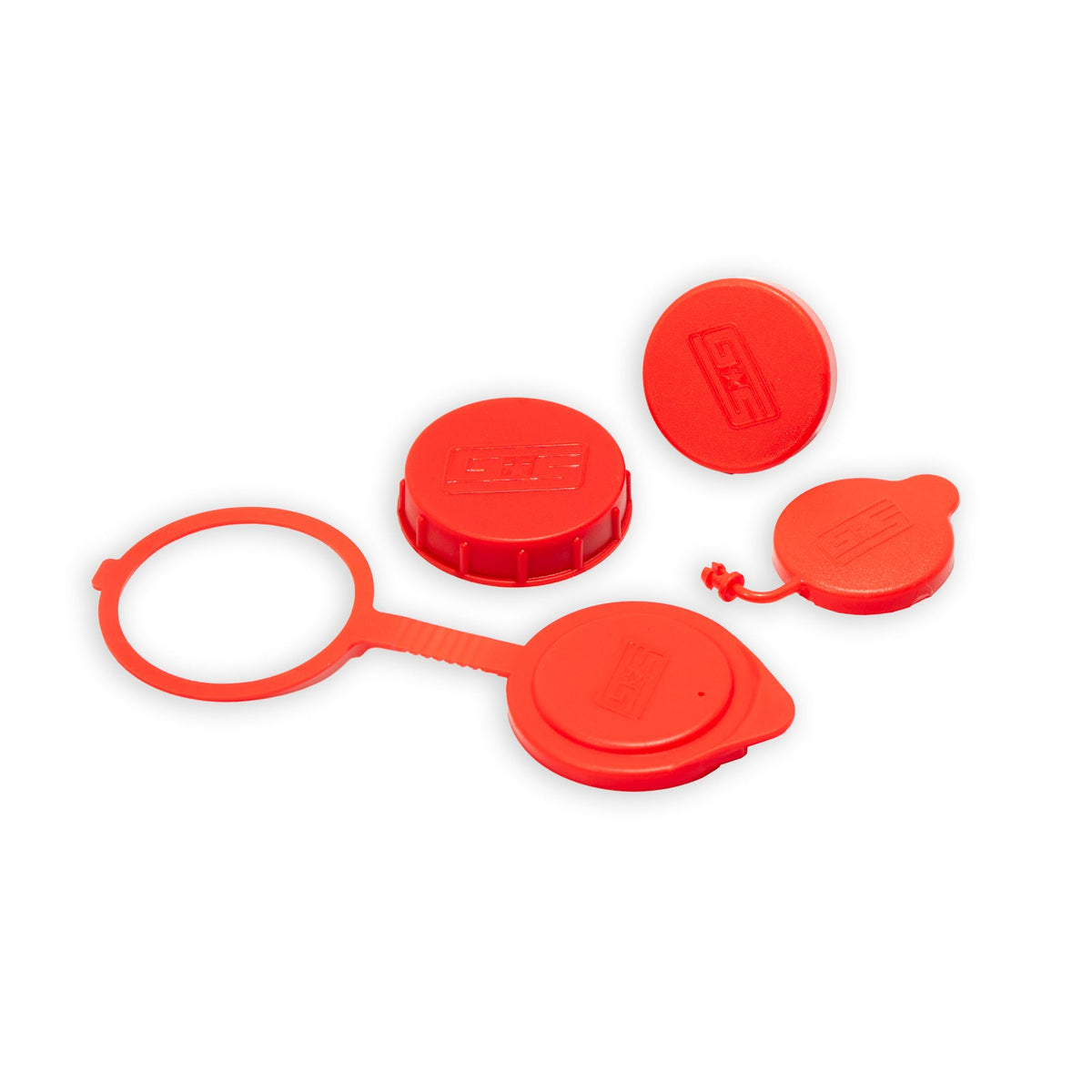 GrimmSpeed 113121 red engine bay dress-up cap set