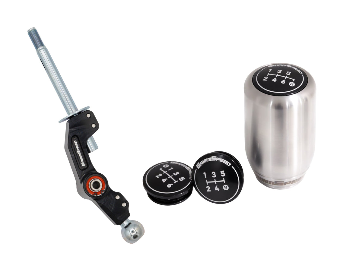 GrimmSpeed Short Shifter and Swap-Top Weighted Shift Knob Kit