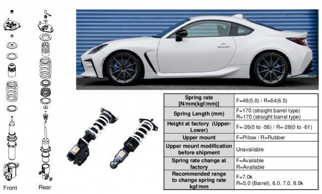 HKS HIPERMAX S Coilovers - Subaru BRZ ZD8 (2022+)