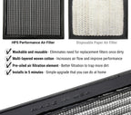 HPS Performance Drop-in Panel Air Filter Driver and Passenger Side Combo HPS-457369x2