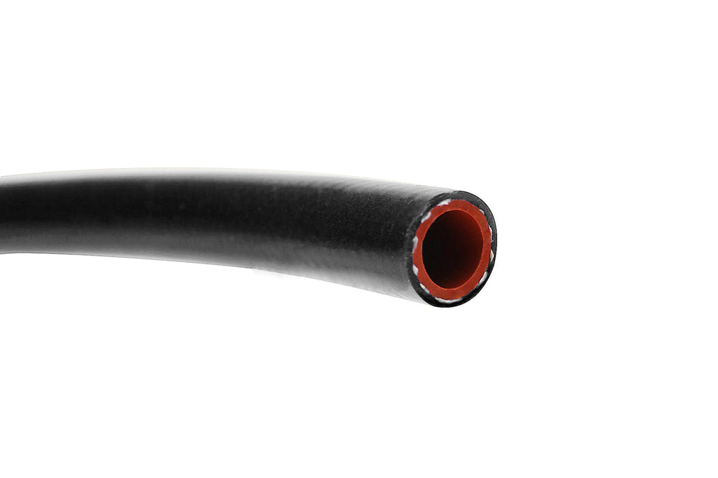 HPS 1-1/8" (28mm) ID High Temperature Reinforced Silicone Heater Hose Tubing, 50 Feet Roll, Black