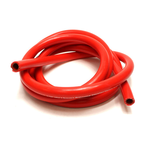 HPS 5/32 inch ID Red high temp reinforced silicone heater hose tubing 10 feet roll Max Temperature Rating: 350F Bend Radius: 3/4 inch