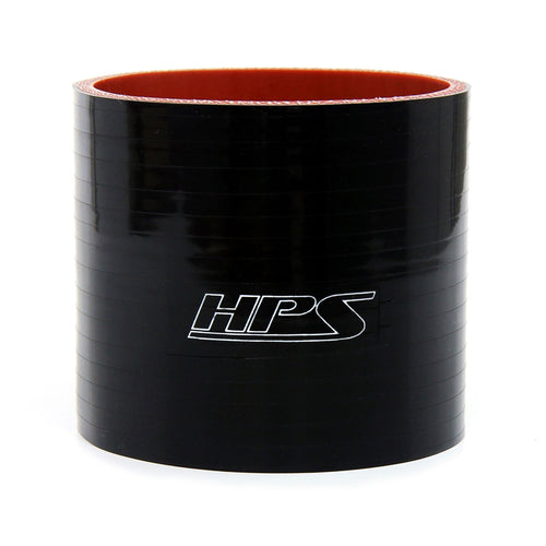 HPS 1.25 inch ID 3 inch Long High Temp 4-ply Reinforced Silicone Straight Coupler Hose Black 32mm ID 76mm Length
