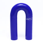 HPS 5/8 inch ID High Temp 4-ply Reinforced Silicone 180 Degree U Bend Elbow Coupler Hose Blue 16mm ID