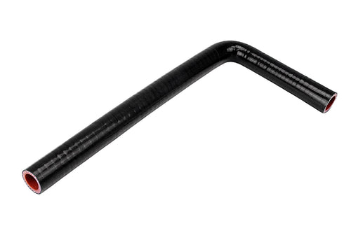 HPS 3/8 inch 9.5mm with 5 inch and 36 inch Leg Silicone 90 Degree Elbow Coupler Hose High Temp 4-ply Reinforced Black
