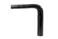 HPS 1-3/4 inch - 2-3/8 inch ID High Temp 4-ply Reinforced Silicone 90 Degree Elbow Reducer Hose Black 45mm - 60mm ID