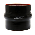 HPS 3.25 inch ID 4 inch Long High Temp 4-ply Reinforced Silicone Hump Coupler Hose Black 83mm ID 102mm Length