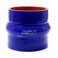 HPS 1 inch ID 6 inch Long High Temp 4-ply Reinforced Silicone Hump Coupler Hose Blue 25mm ID 152mm Length
