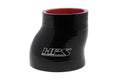 HPS 3-1/4 inch - 3-1/2 inch 83mm - 89mm Silicone Offset Reducer Coupler Hose 4 inch Long High Temp 4-ply Reinforced Black