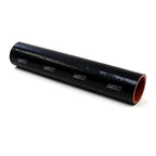 HPS 1-5/8 inch ID 1 Foot Long High Temp 4-ply Reinforced Silicone Coupler Tube Hose Black 41mm ID