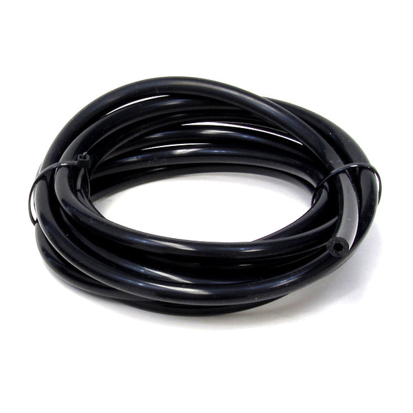 HPS 1/4 inch 6mm ID Black High Temp Silicone Vacuum Hose Tubing - 10 Feet Roll