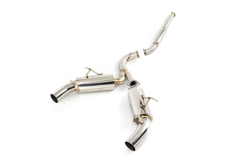IS-ST-GT86-P - ISR Stainless Steel ST Exhaust w/ Polished Tips - Toyota GR86 FR-S / Subaru BRZ / Scion FR-S