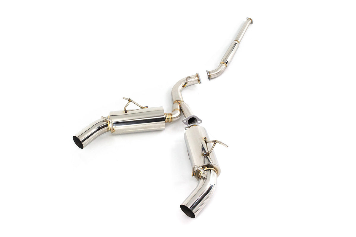 IS-ST-GT86-P - ISR Stainless Steel ST Exhaust w/ Polished Tips - Toyota GR86 FR-S / Subaru BRZ / Scion FR-S
