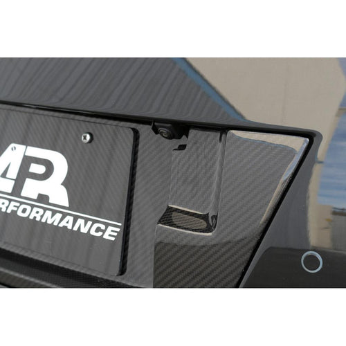 APR Performance Carbon Fiber Trunk License Plate Frame Backing - Nissan GT-R R35 (2017+)