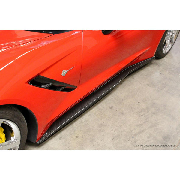 APR Performance Carbon Fiber Side Skirts / Rocker Extensions - Chevrolet Corvette C7 Stingray (2014-2019)