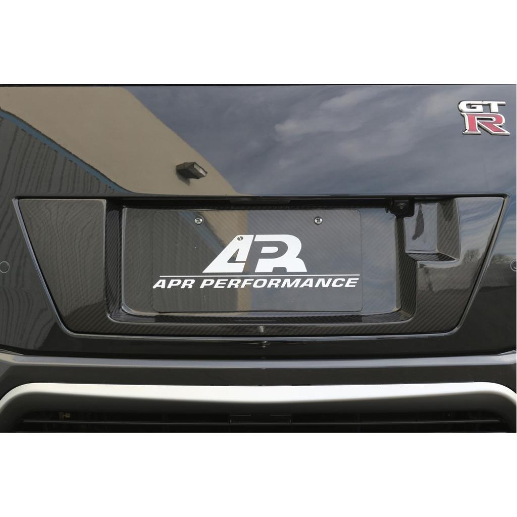 APR Performance Carbon Fiber Trunk License Plate Frame Backing - Nissan GT-R R35 (2017+)