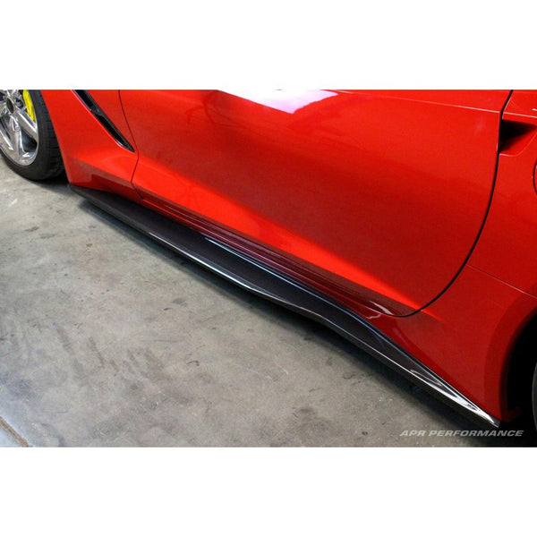 APR Performance Carbon Fiber Side Skirts / Rocker Extensions - Chevrolet Corvette C7 Stingray (2014-2019)