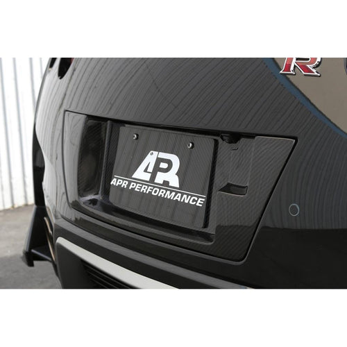 APR Performance Carbon Fiber Trunk License Plate Frame Backing - Nissan GT-R R35 (2017+)