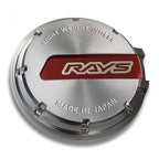 Rays Gram Lights 57CR / 57DR Center Cap - Red / Silver - Set of 4