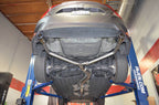Injen SES1572TT installed exhaust detail for Honda Civic Sedan