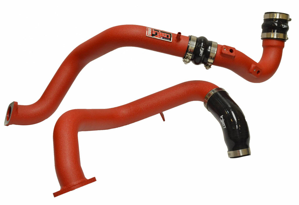 Injen SES1573ICPWR wrinkle red intercooler pipes for 2016-2021 Honda Civic 1.5L Turbo