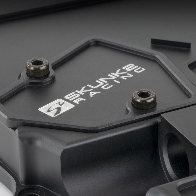 Skunk2 Racing Billet Aluminum Black Anodized Timing Chain Cover Kit - Honda K24A Engines