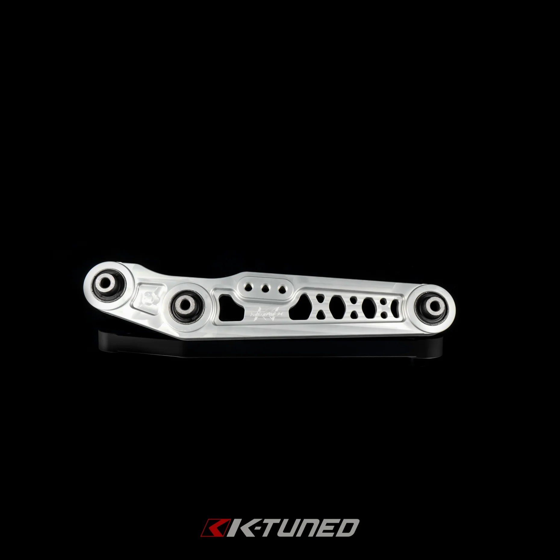 K-Tuned Grey Adjustable Rear Lower Control Arms LCA w/ Rubber Bushings - Acura Integra DC2 (1990-2001)