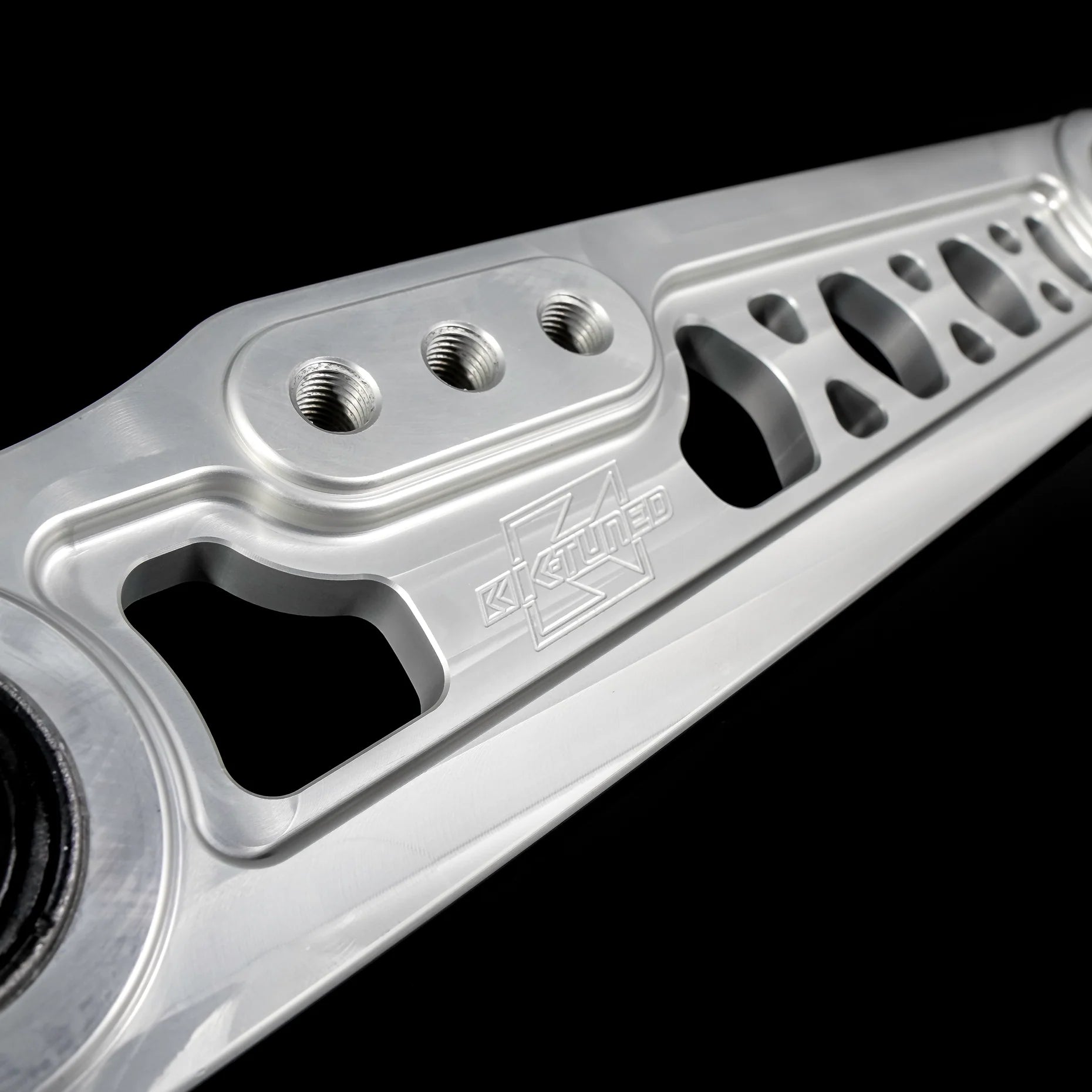 K-Tuned Grey Adjustable Rear Lower Control Arms LCA w/ Rubber Bushings - Acura Integra DC2 (1990-2001)
