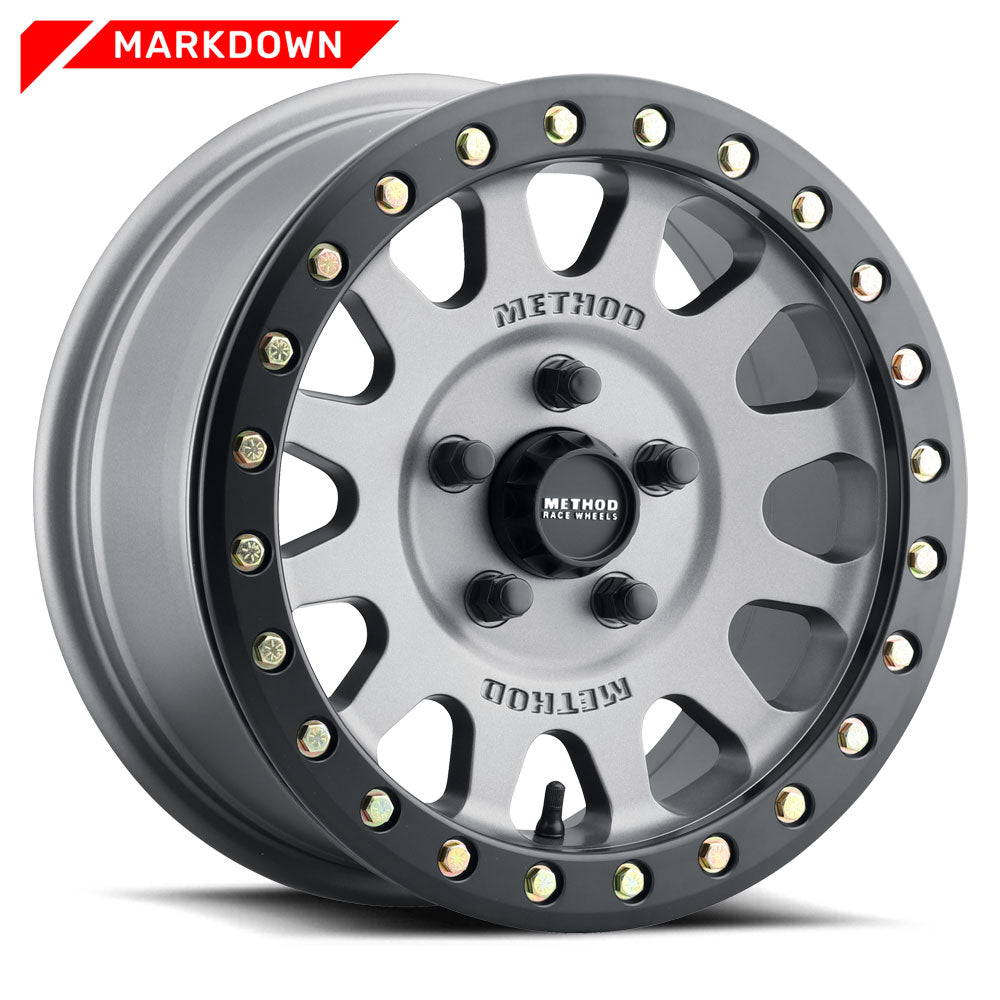 Method 401 | Titanium - Matte Black Ring | Wheel view 1