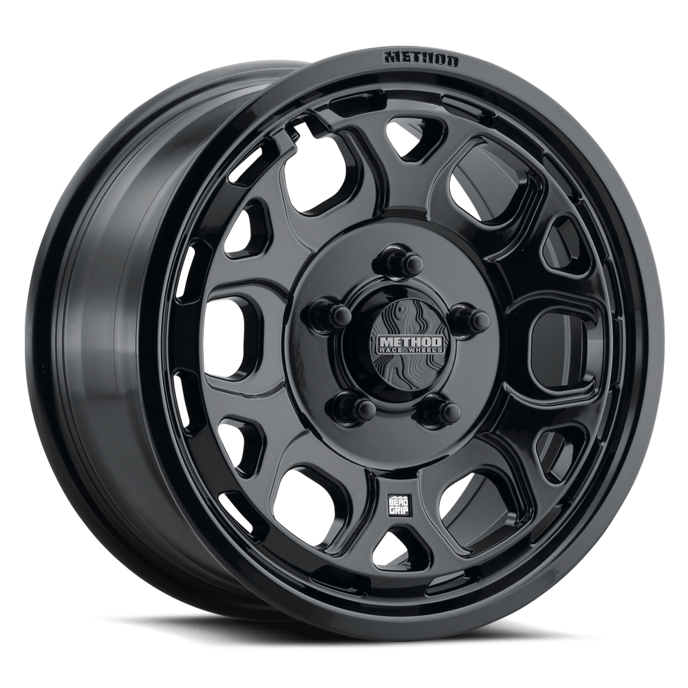 Method 416 UTV Bead Grip | Gloss Black | Wheel view 1