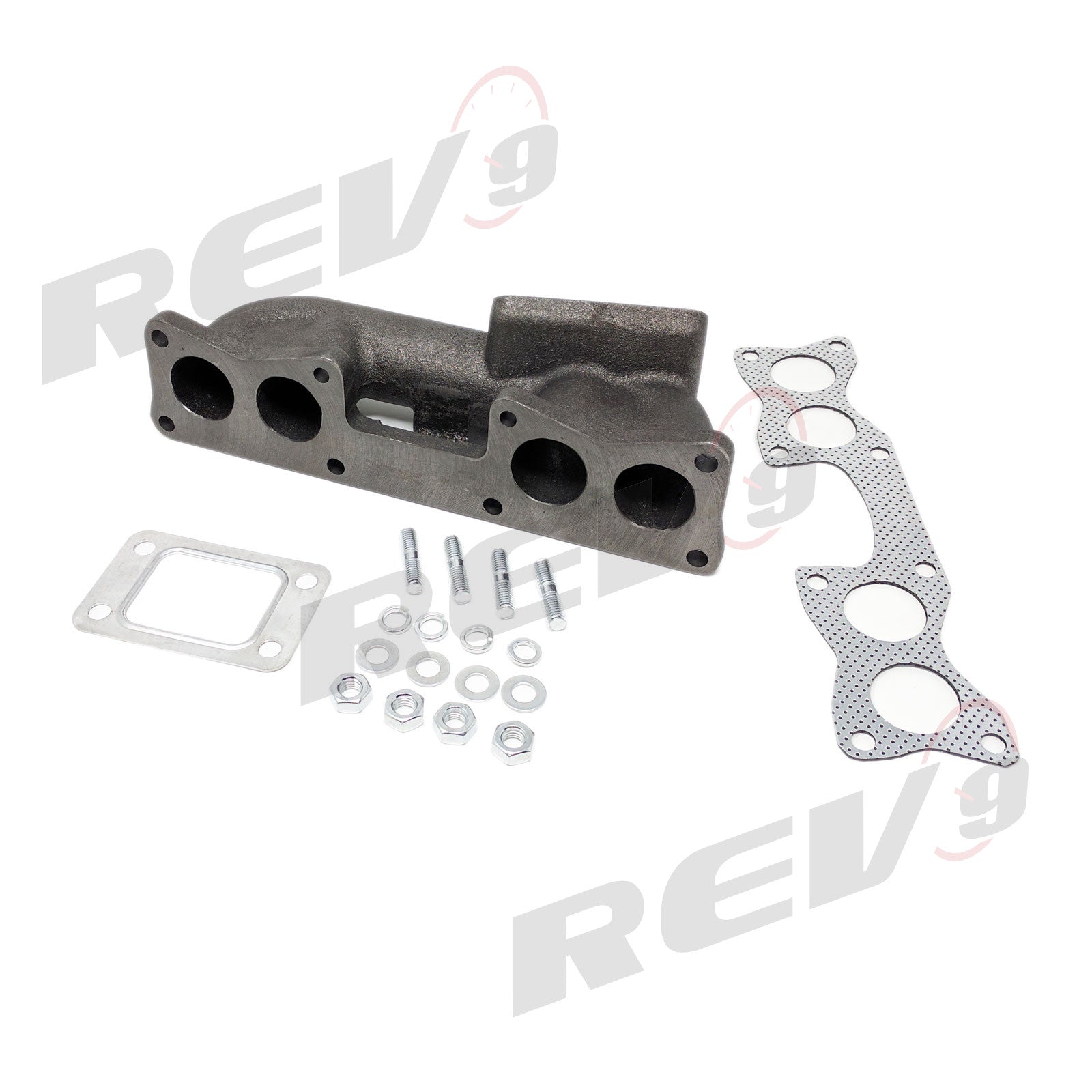 Rev9 Power Top Mount T3 Cast Manifold - Nissan S13 240SX KA24E