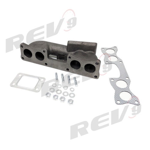 Rev9 Power Top Mount T3 Cast Manifold - Nissan S13 240SX KA24E
